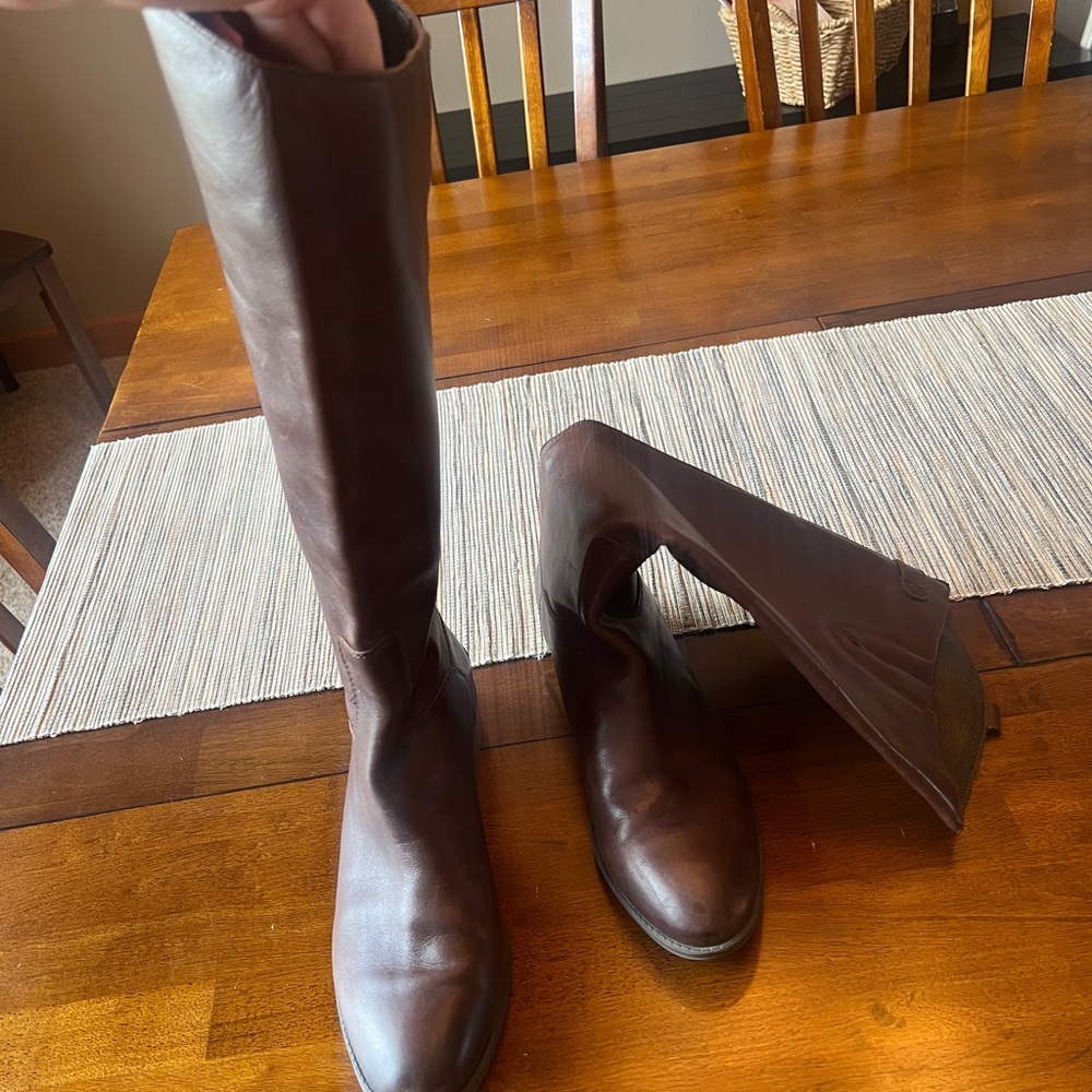 Sam Edelman Brown Leather Riding Boots - Picture 2 of 6